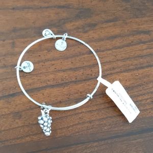 Grapes Alex and Ani Charm Bracelet